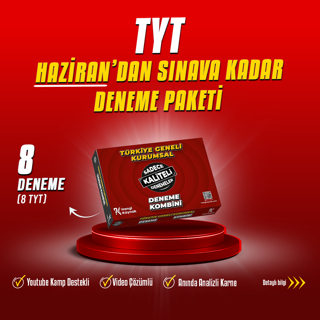 2026 TYT HAZİRAN SERİ DENEME PAKETİ