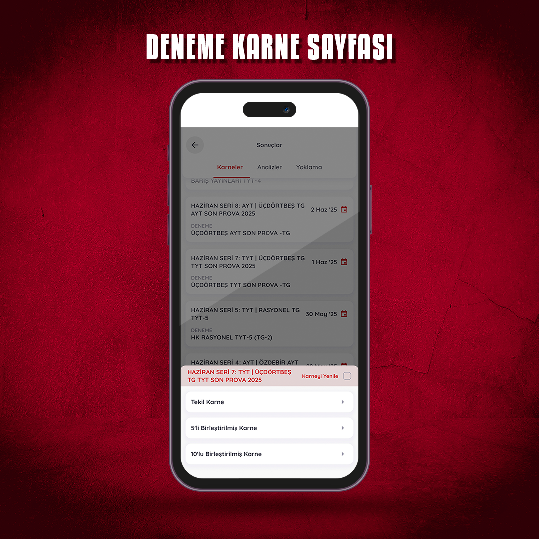 2026 YKS YAZ AYLIK DENEME PAKETİ