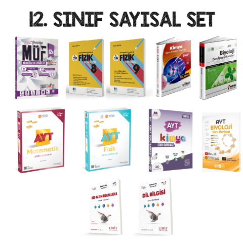 2026 SAYISAL 12. SINIF OKUL KİTAP SETİ
