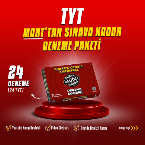 2026 TYT MART'TAN SINAVA KADAR DENEME PAKETİ