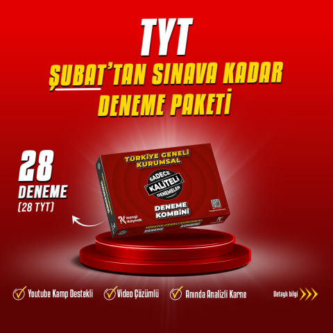 2026 TYT ŞUBAT'TAN SINAVA KADAR DENEME PAKETİ