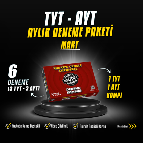 2026 YKS MART AYLIK DENEME PAKETİ
