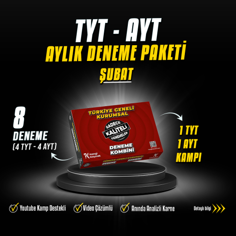 2026 YKS ŞUBAT AYLIK DENEME PAKETİ