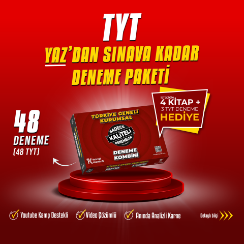 2027 TYT YAZ'DAN SINAVA KADAR DENEME PAKETİ