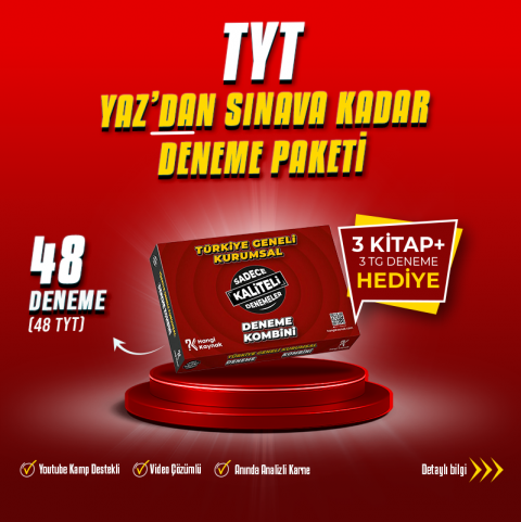 2027 TYT YAZ'DAN SINAVA KADAR DENEME PAKETİ