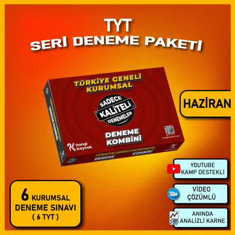 TYT HAZİRAN YENİ SERİ DENEME PAKETİ