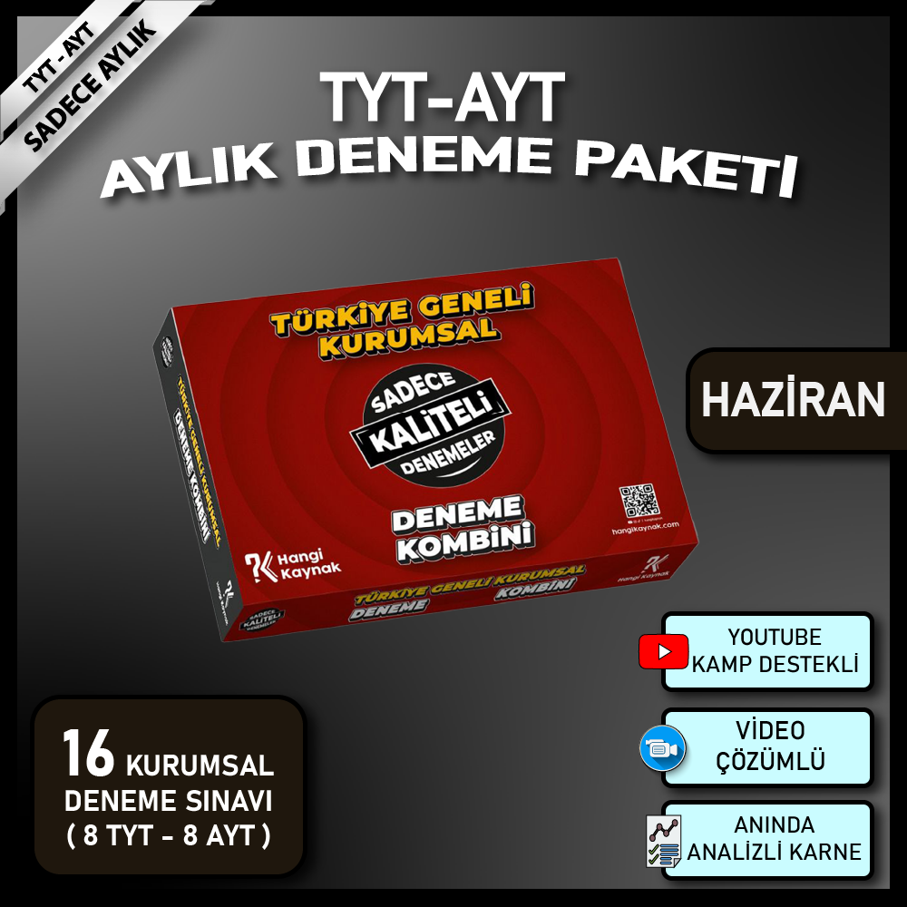TYT-AYT HAZİRAN SERİ DENEME PAKETİ